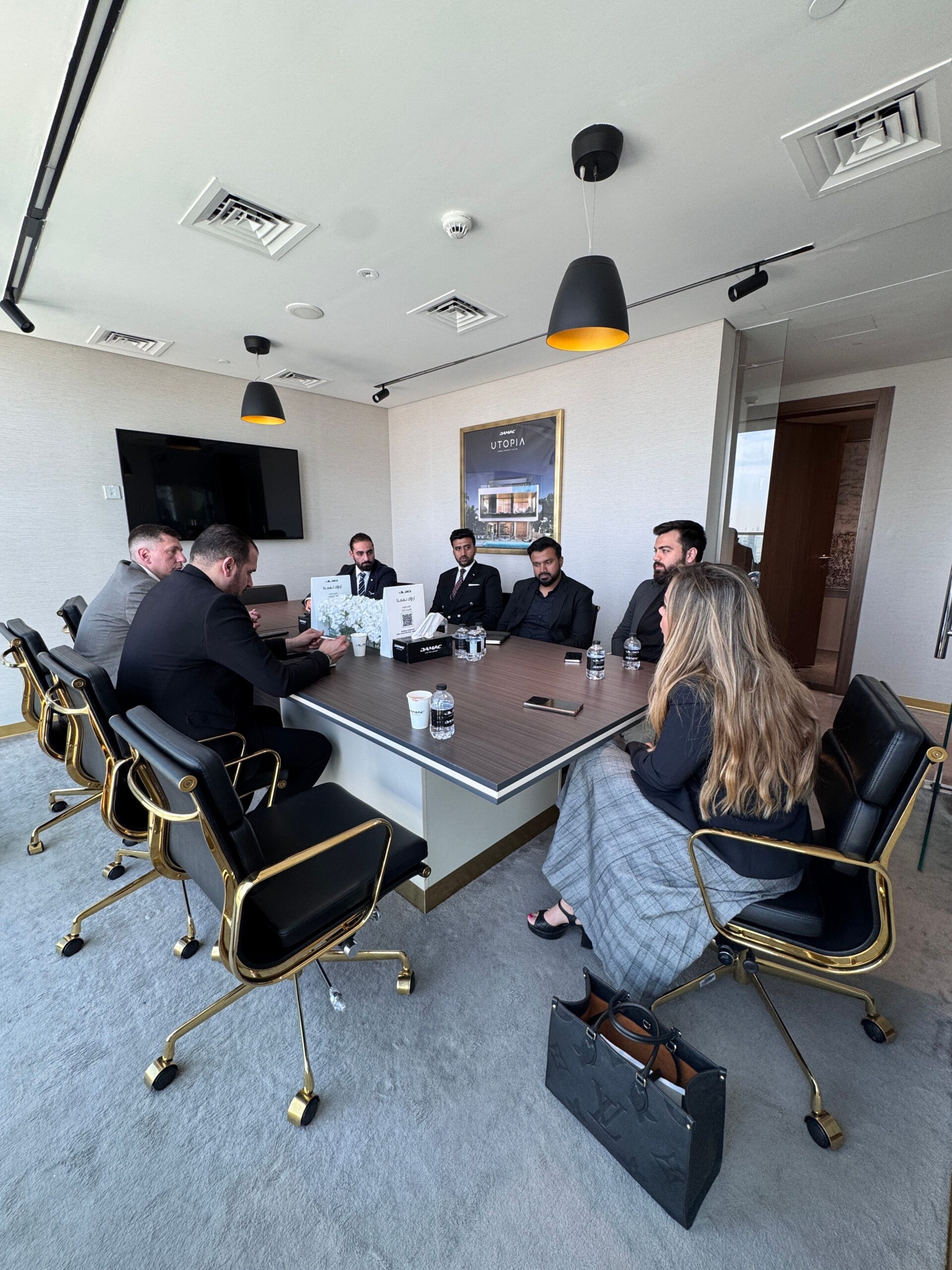 Real business meeting for Saudi company formation planning
