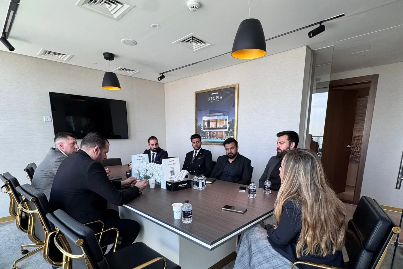 Board meeting of an international group