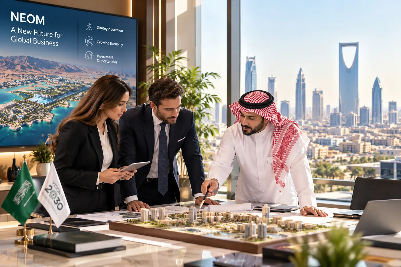Team planning hires for a new Saudi company