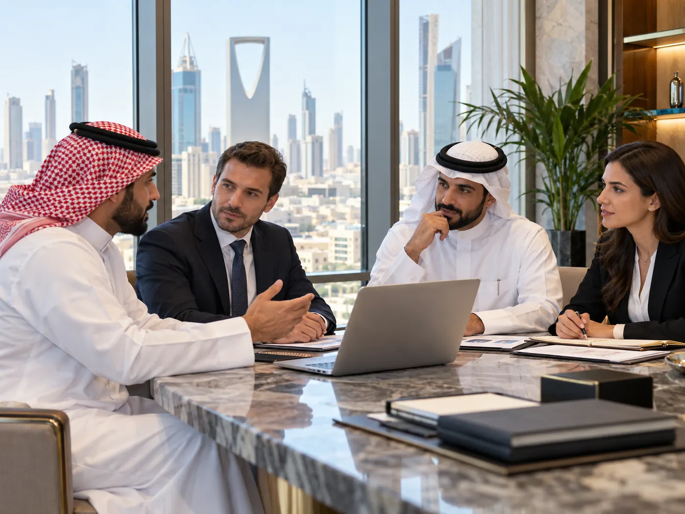 Company registration meeting with foreign investors
